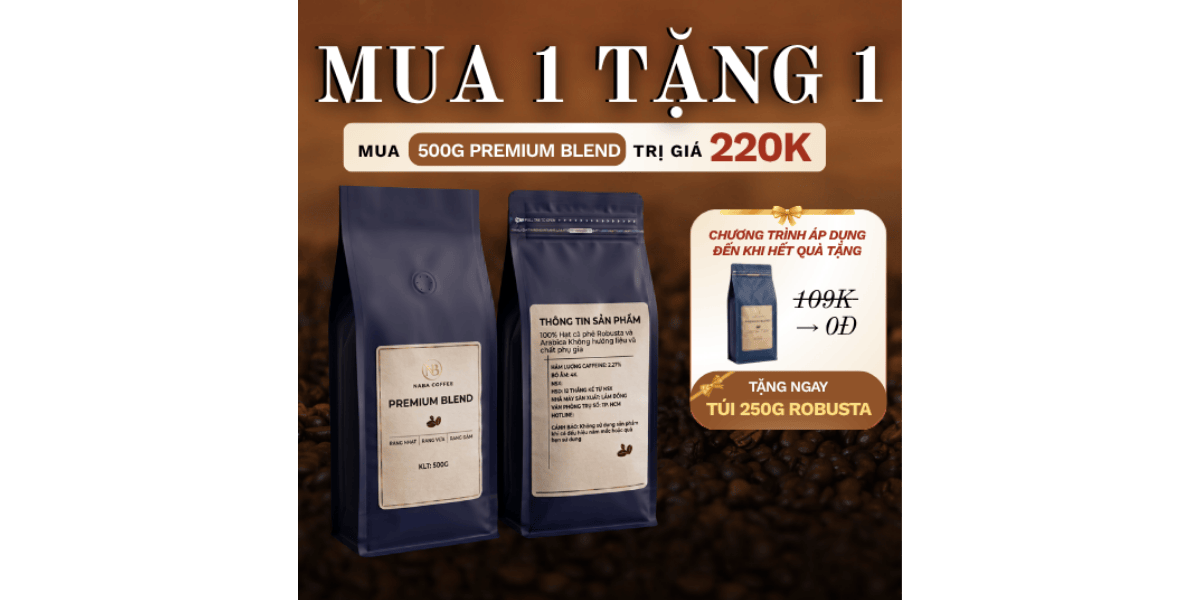 MUA 1 TẶNG 1: "CÚ SỐC" LỄ 30/4 - CHỈ CÓ TẠI NABA COFFEE!