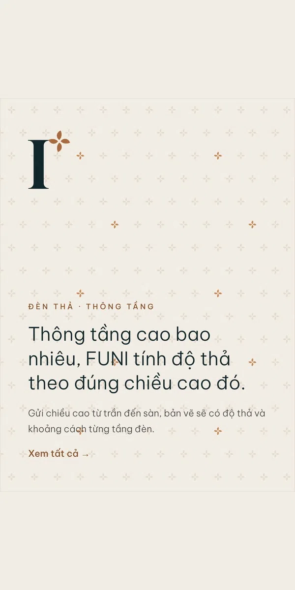 Đèn thả | Thông tầng