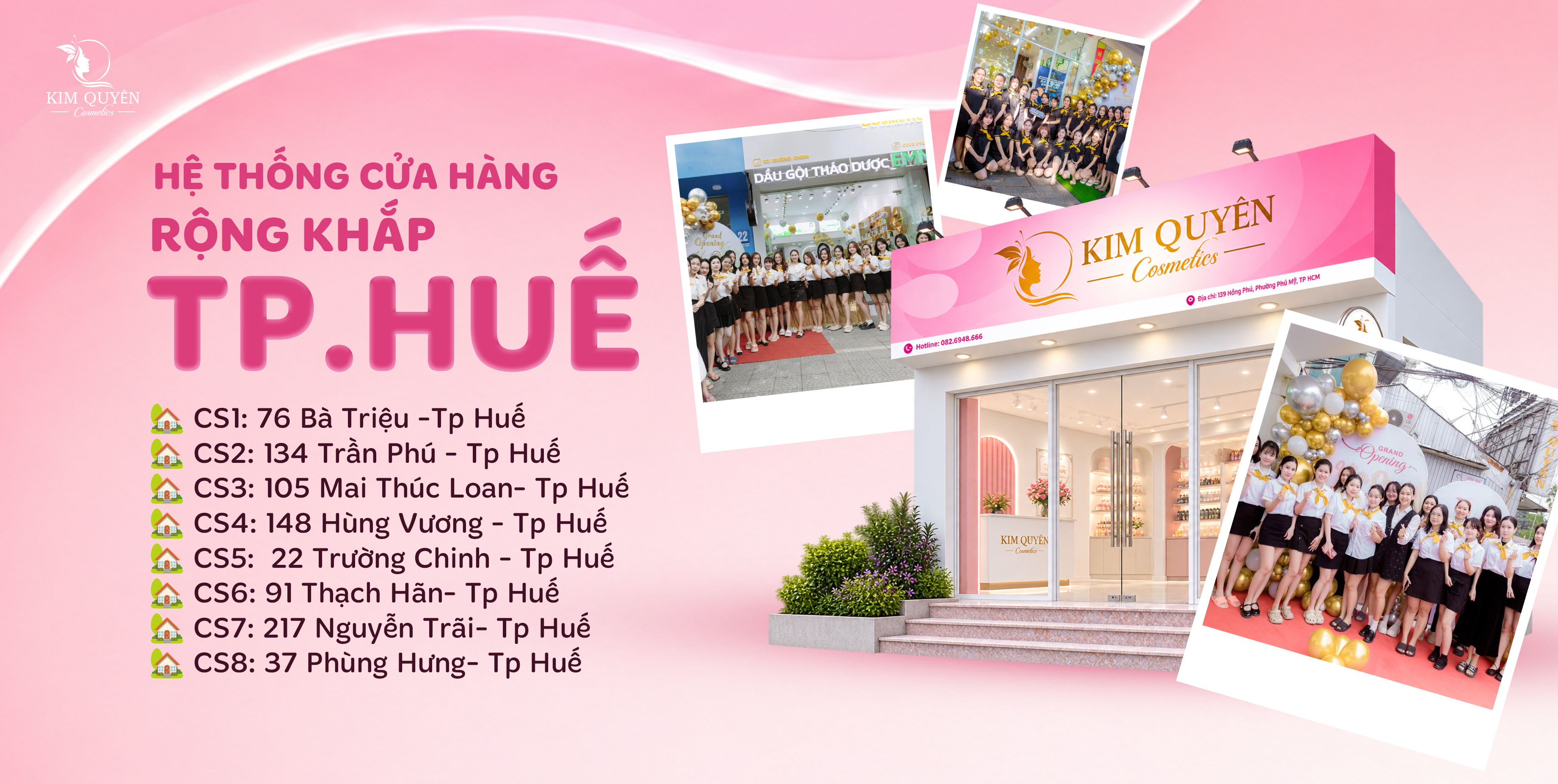 KIM QUYÊN COSMETICS – HỆ THỐNG MỸ PHẨM TẠI TP HUẾ