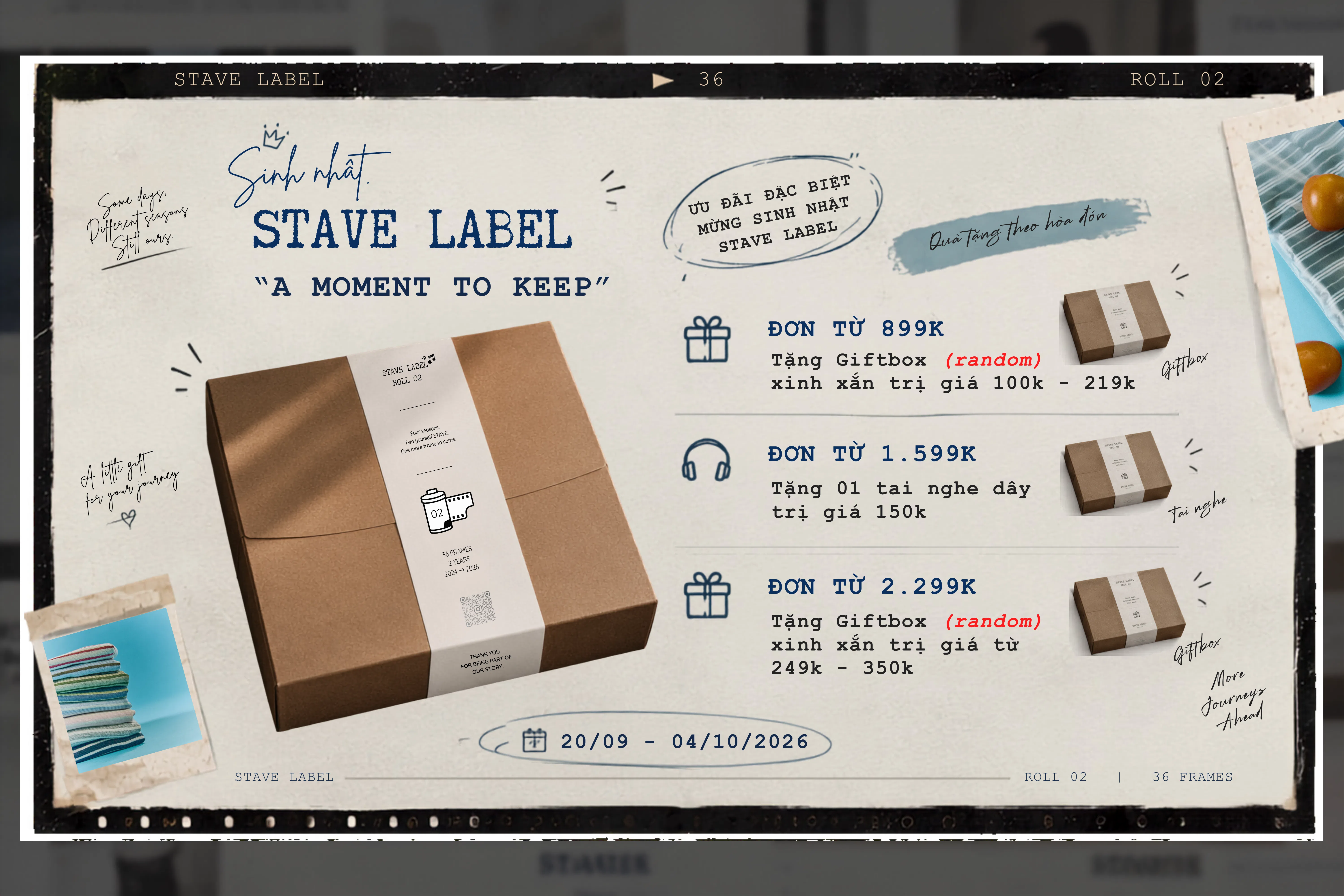 A MOMENT TO KEEP – ƯU ĐÃI SINH NHẬT STAVE THÁNG 09.2026