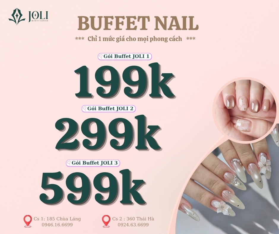 📍Tìm tiệm nail gần đây? Trải nghiệm ngay dịch vụ nail uy tín, giá trọn gói tại JOLI Beauty Center